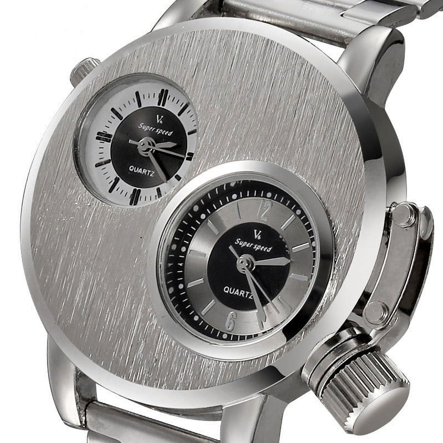 Minute Watch New Mens Stainless Steel Date Sport Quartz Analog Wrist Watch