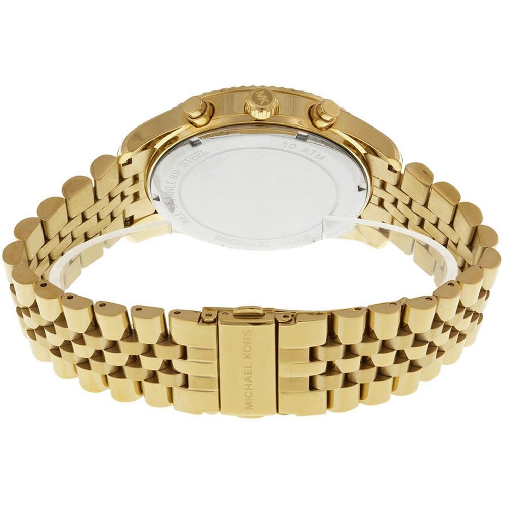 Michael Kors Men's Lexington Gold-Tone Chronograph Metal Watch, MK8281