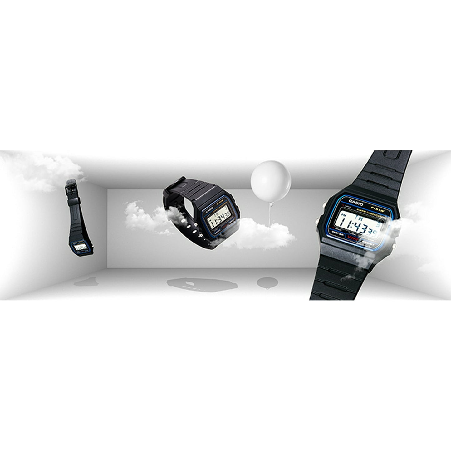 Casio Men's Classic Resin Strap Sport Wristwatch F91W-1