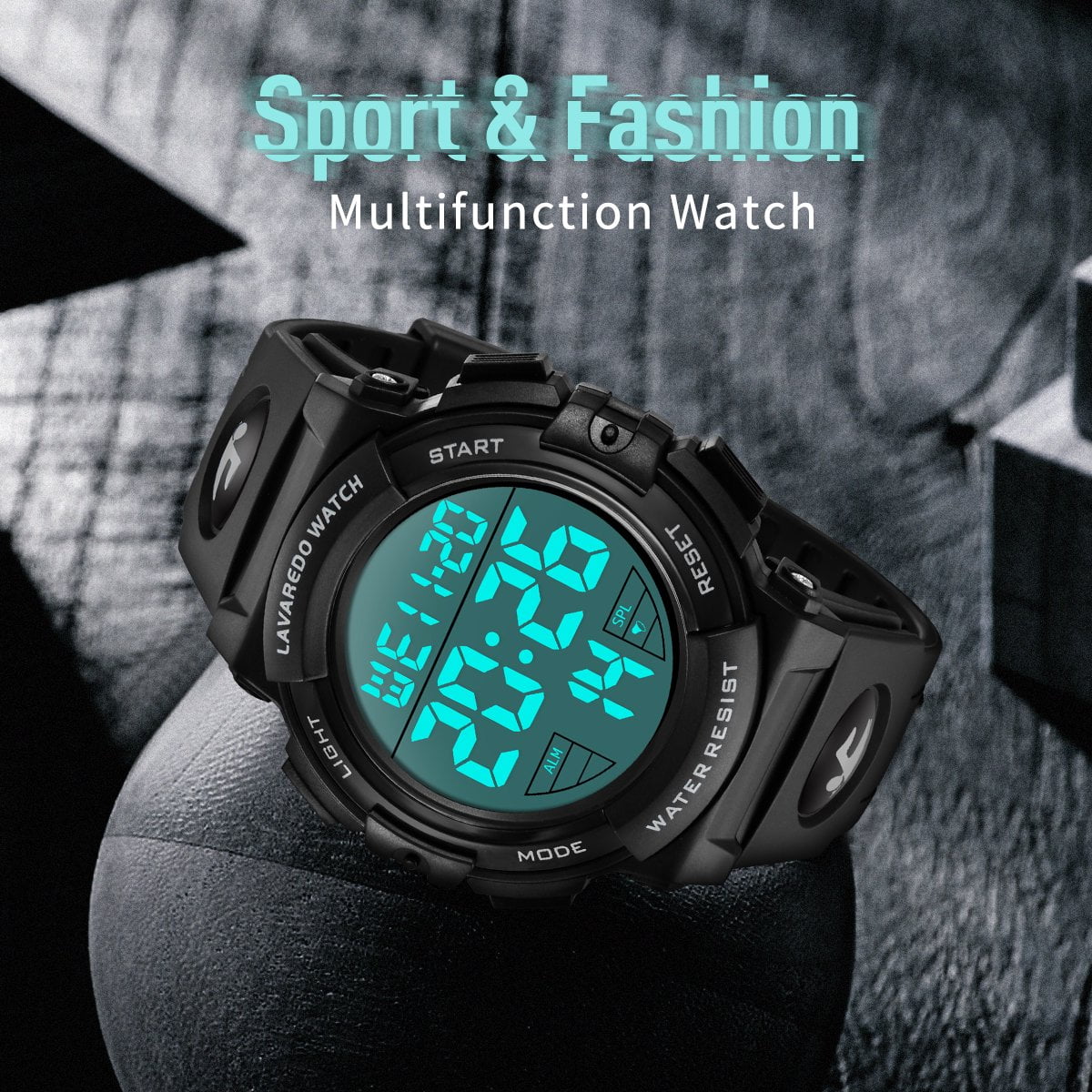 Watches for Man Digital Watches Waterproof Sport Watch with LED Backlight, Running Sports Digital Watch Gifts for Man Father's Day Gift
