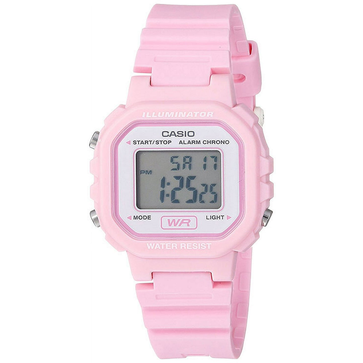 Casio Women's Digital Casual Watch, Pink/White LA20WH-4A1