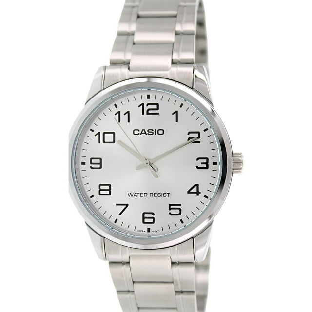 Casio Men's Analog Quartz Silver Stainless Steel Watch MTP-V001D-7B
