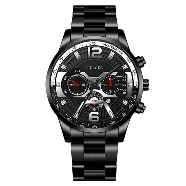 JIaleilei Fashion Sport Men's Stainless Steel Case Steel Band Quartz Analog Wrist Watch A1000m-1bvt