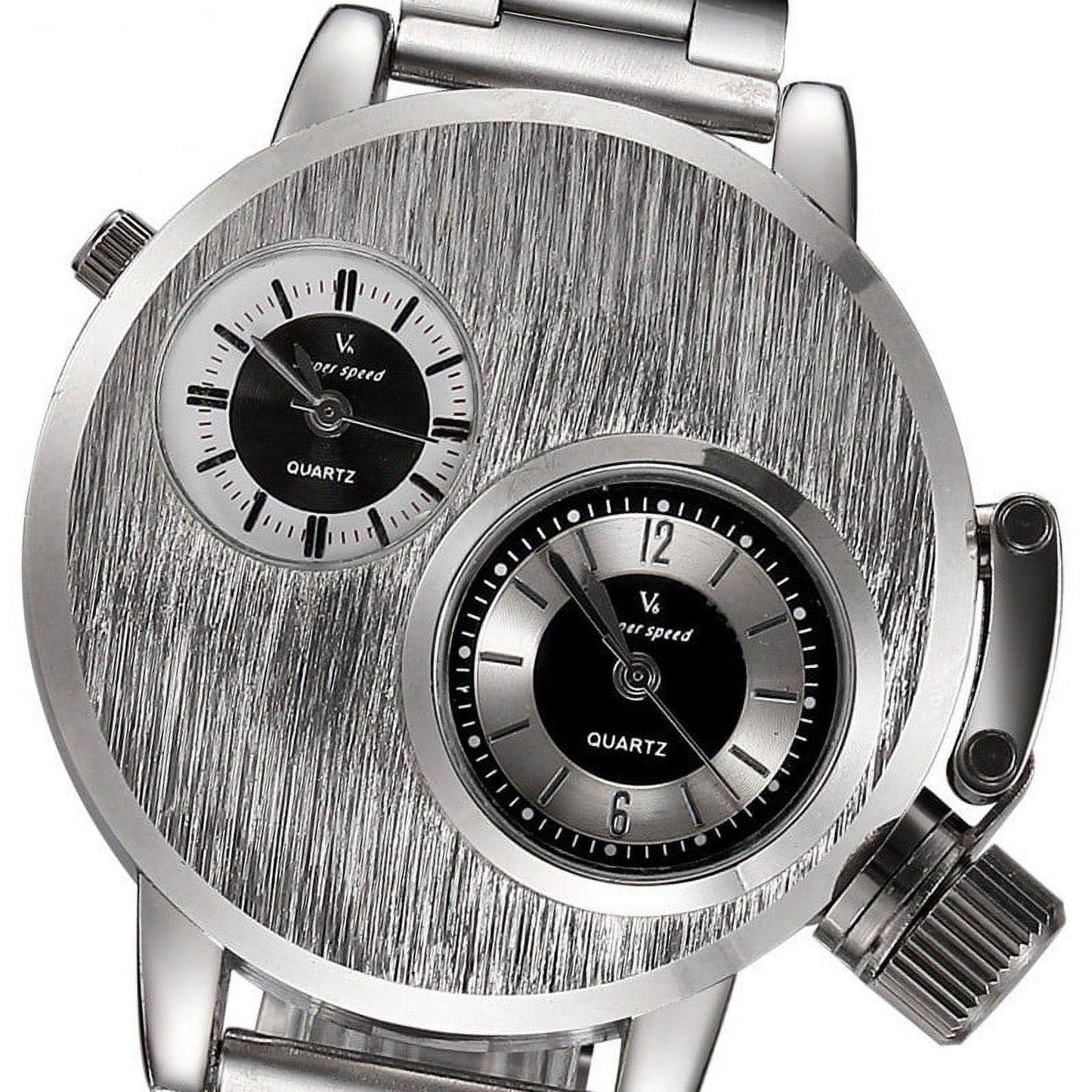 Minute Watch New Mens Stainless Steel Date Sport Quartz Analog Wrist Watch