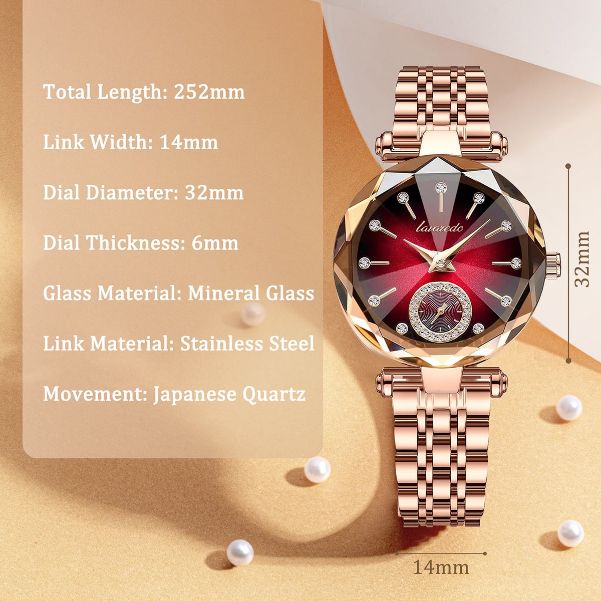 Women Watch Fashion Diamond Analog Quartz Wristwatches Luxury Ladies Watch with Stainless Steel Band Waterproof Wristwatches Gift for Women