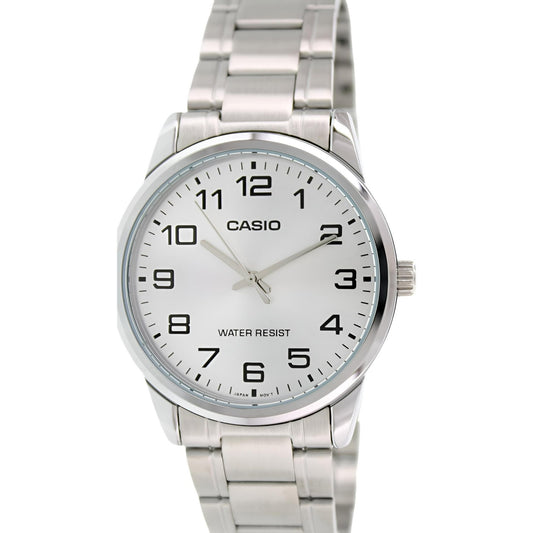 Casio Men's Analog Quartz Silver Stainless Steel Watch MTP-V001D-7B