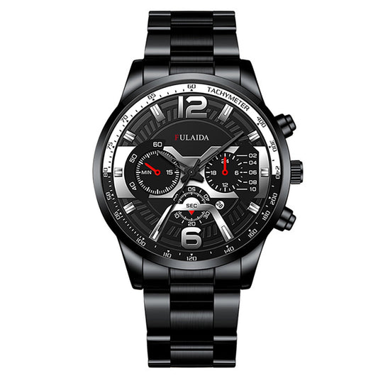 JIaleilei Fashion Sport Men's Stainless Steel Case Steel Band Quartz Analog Wrist Watch A1000m-1bvt